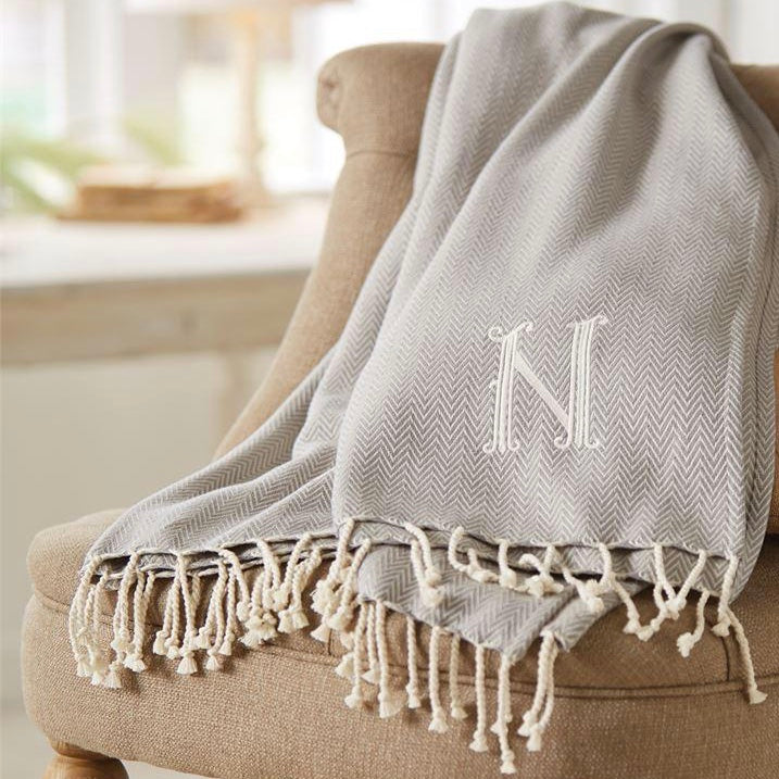 Monogrammed Throws