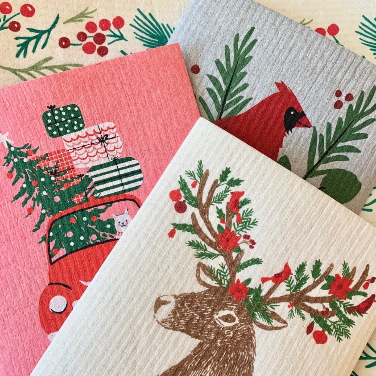 Christmas Swedish Dish Cloths