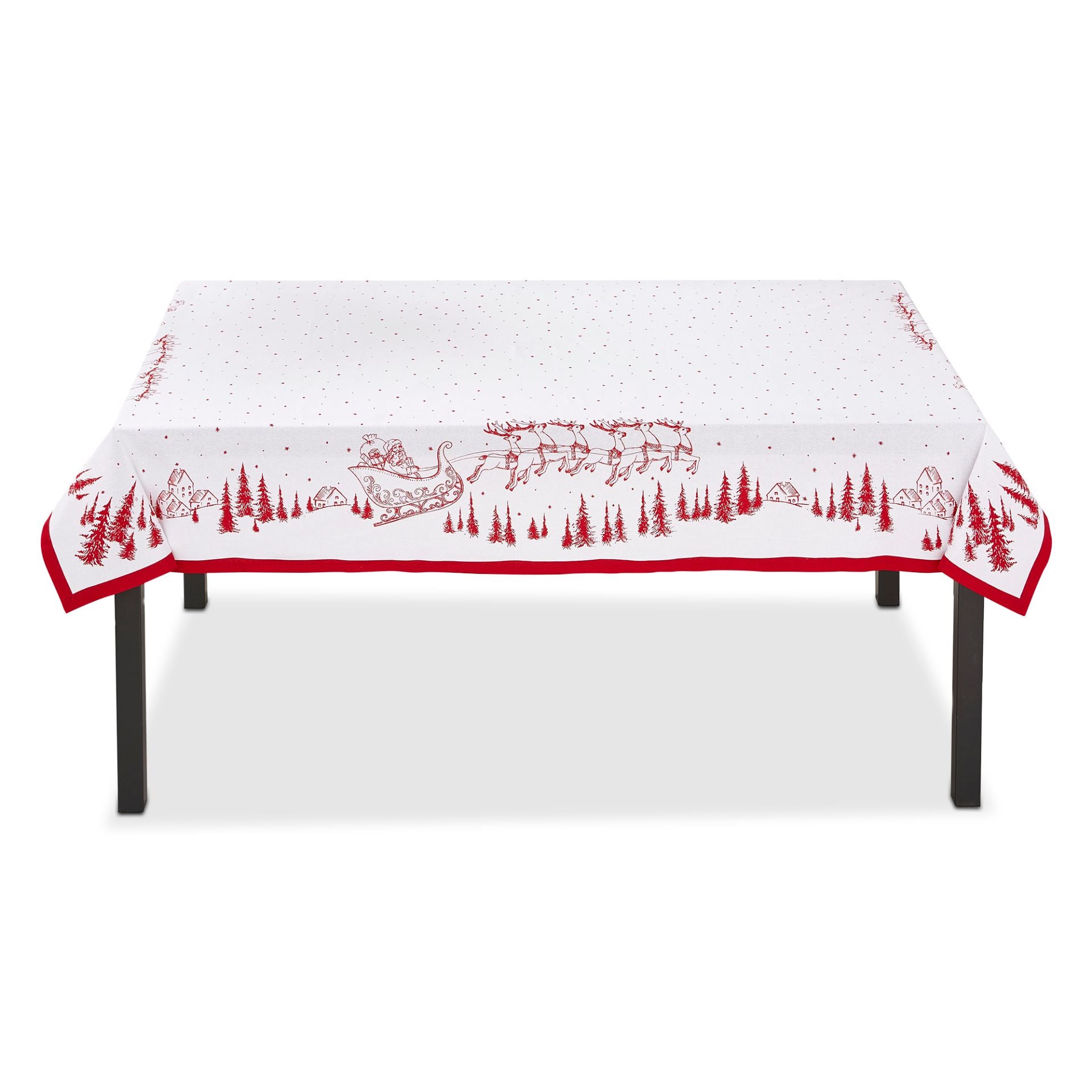 Santa & Sleigh Tablecloth | Putti Christmas Entertaining
