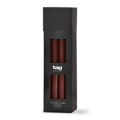 Straight Candles 12" - Plum