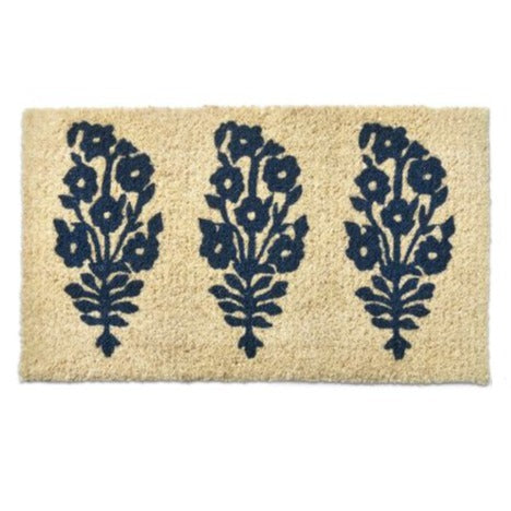Cottage Flower Coir Doormat | Putti Fine Furnishings Canada