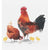More Joy Rooster and Hen Swedish Cloth