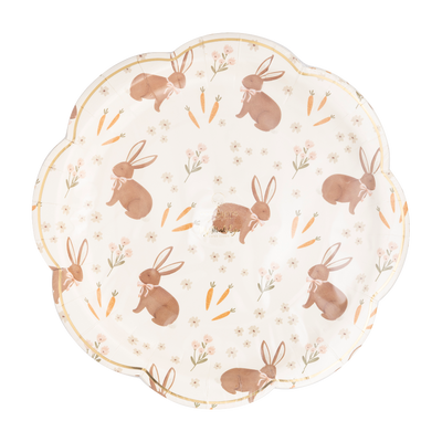 Rabbit Scatter Paper Plates | Putti Easter Celebrations