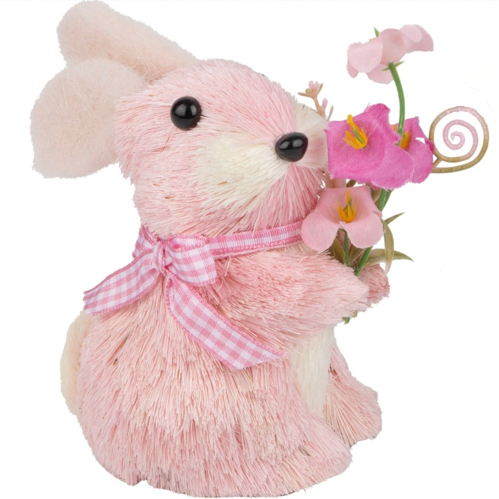 Pink Tinted Grass Bunny | Putti Fine Furnishings