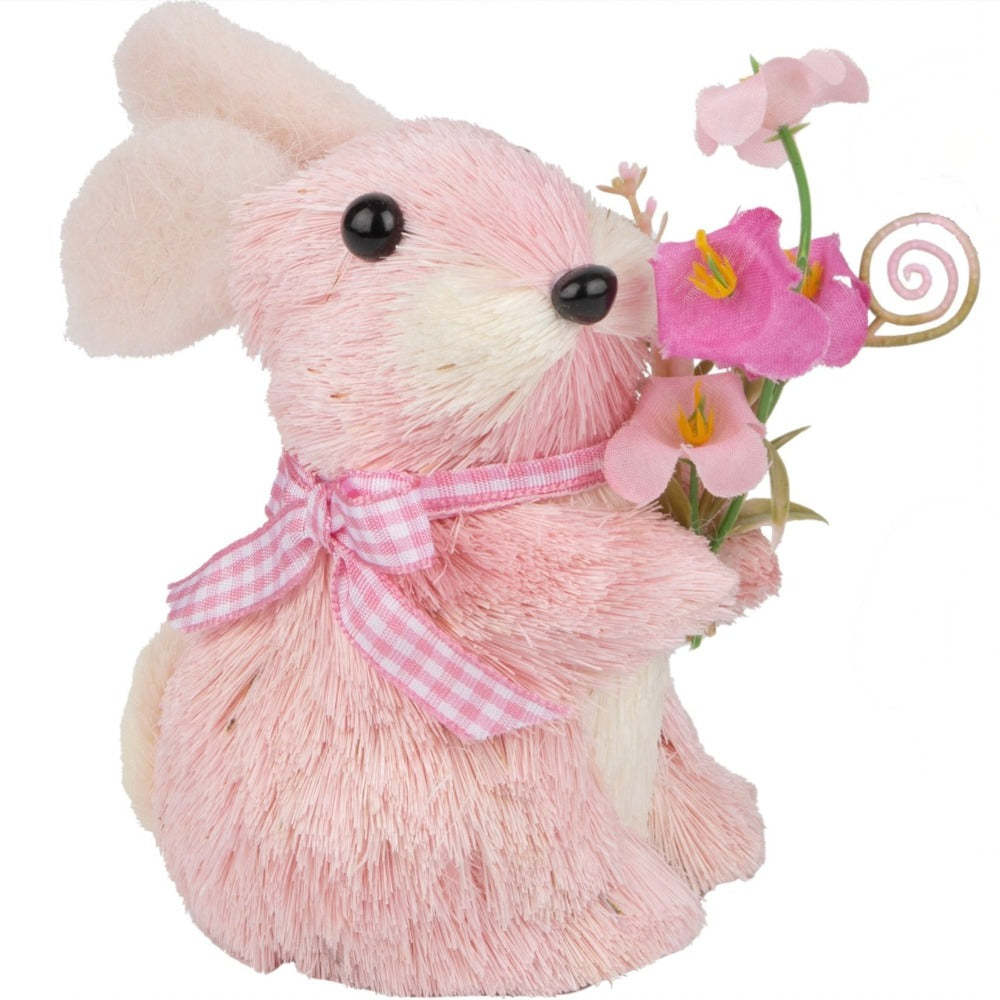  Pink Tinted Grass Bunny | Putti Fine Furnishings 