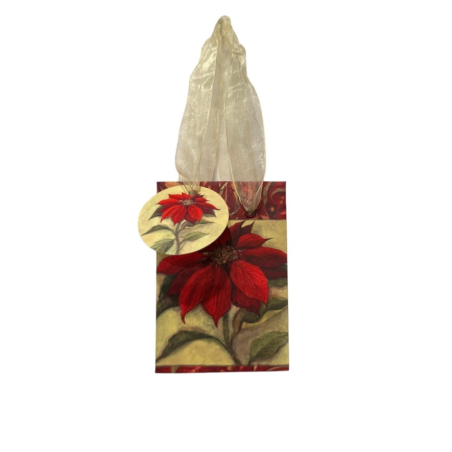Mini Poinsettia Gift Bag
