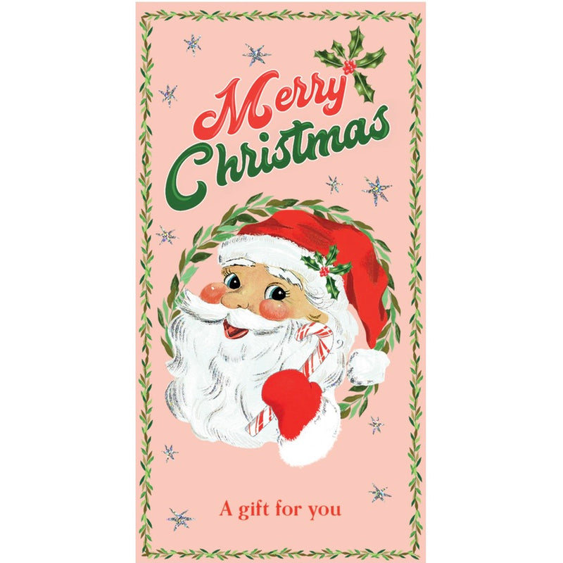 "Merry Christmas" Santa Money Wallet Christmas Card