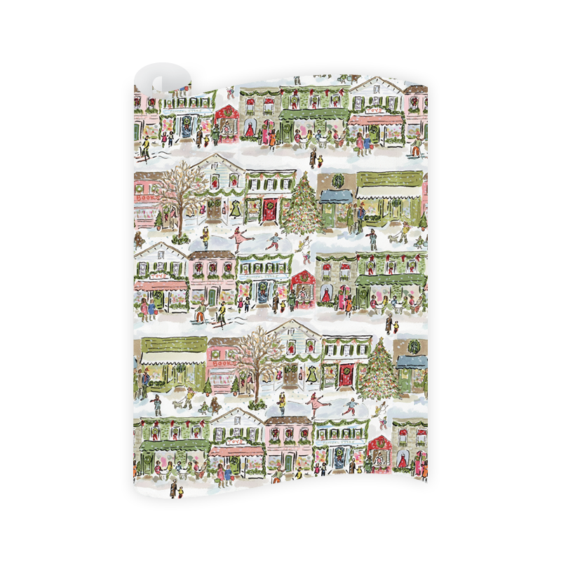 Dogwood Hill Merry Main Street Wrapping Paper Roll