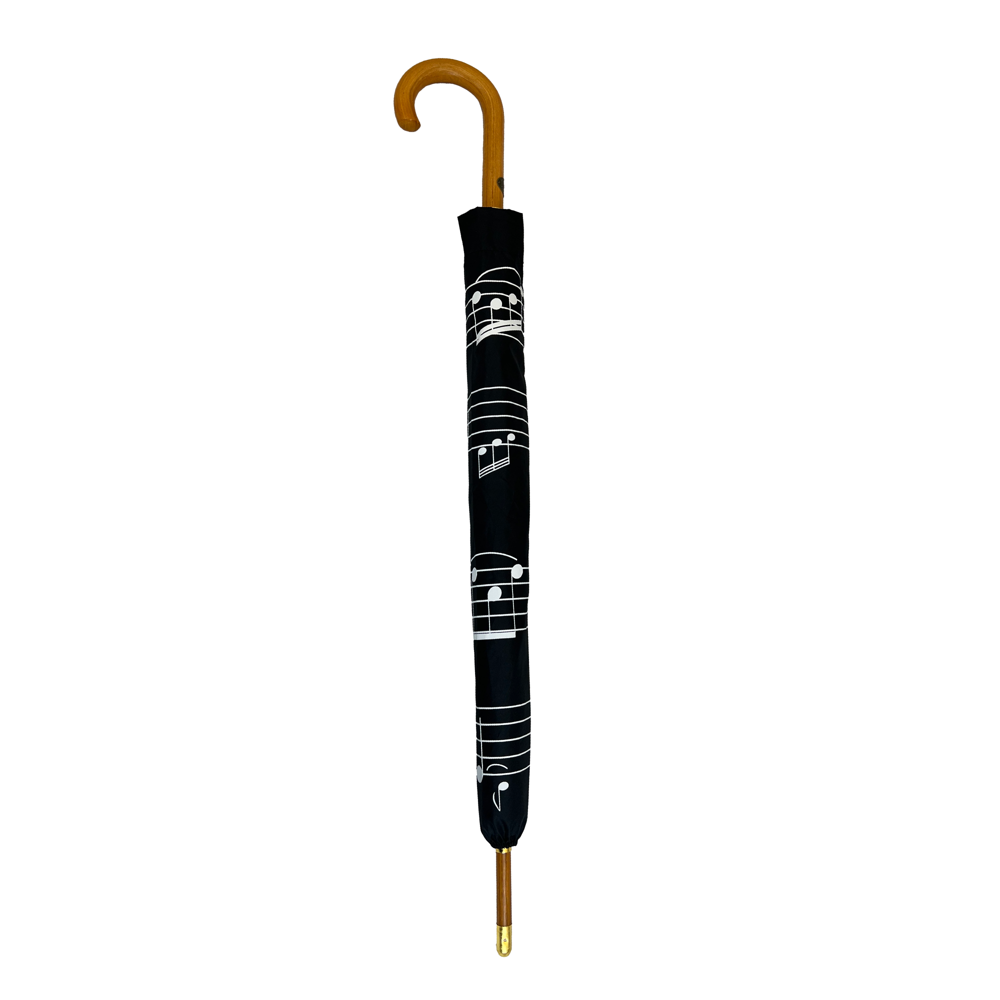 Black Music Notes Stick Umbrella