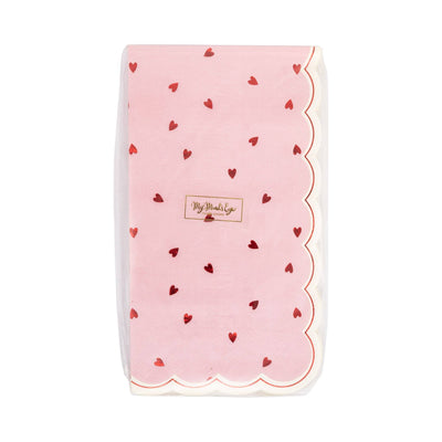 Scattered Hearts Dinner Napkin - Putti Fine Furnishings