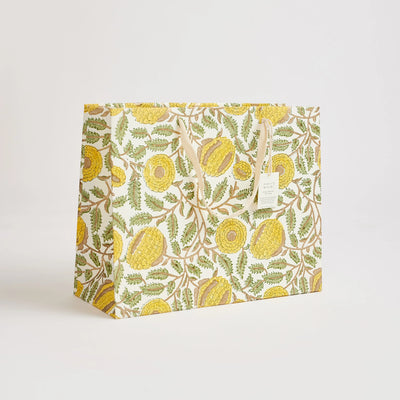 Hand Block Printed Gift Bags Sunshine - Large