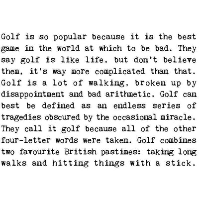 Golf Addict Card For Golfers