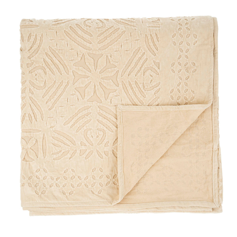 Mari Cutwork Velvet Bed Blanket | Putti Fine Furnishings