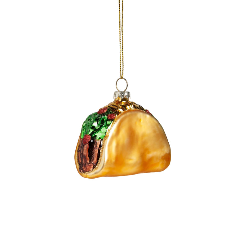 Taco Glass Ornament | Putti Christmas Decorations