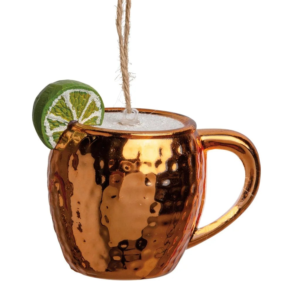 Moscow Mule Glass Ornament | Putti Christmas Celebrations
