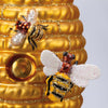 Bee Hive with Bee Glass Ornament | Putti Christmas Celebrations