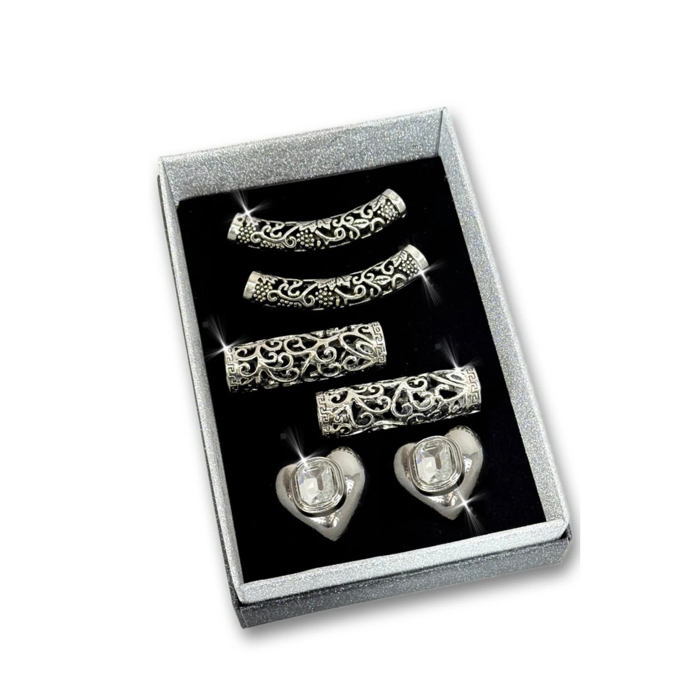 Jacquline Kent Laces Shoe Bling - Filagree Love Silver