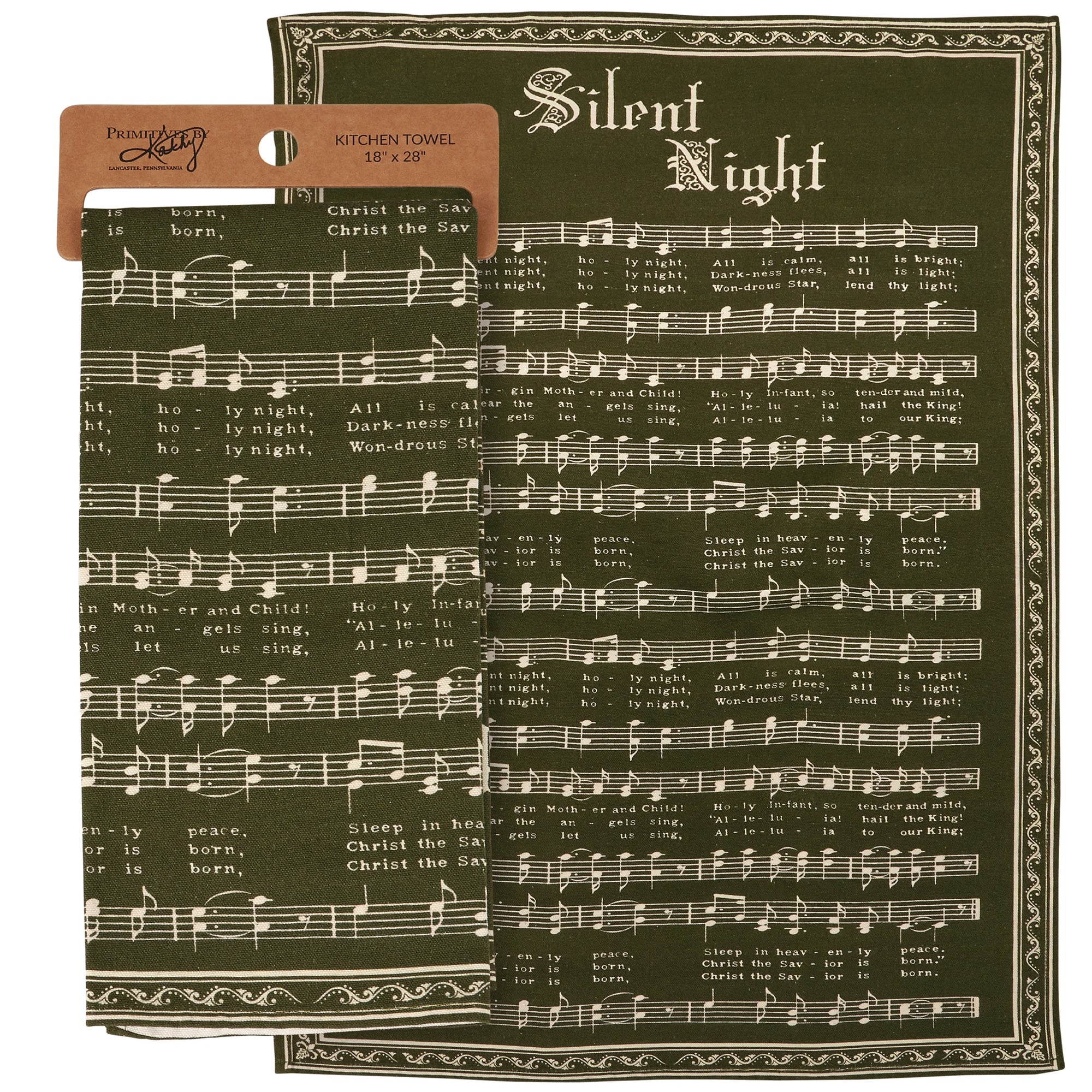 Silent Night Kitchen Towel