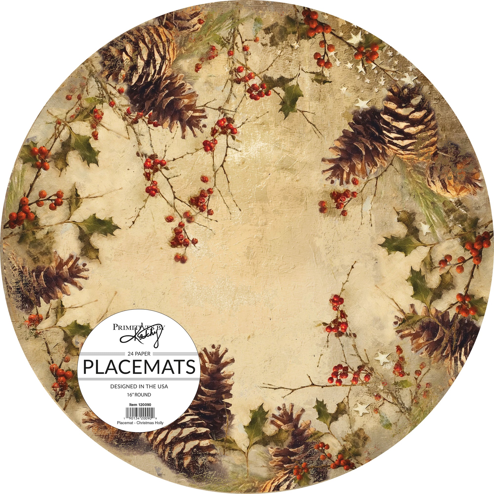 Christmas Holly Placemat | Putti Christmas Entertaining