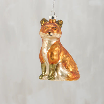 Fox Glass Ornament | Putti Christmas Decorations