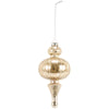 Silver Vintage Style Glass Finial Christmas Ornament