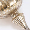 Silver Vintage Style Glass Finial Christmas Ornament