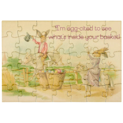 "I'm Eggcited To See" Puzzle Easter Card | Putti Easter Celebrations
