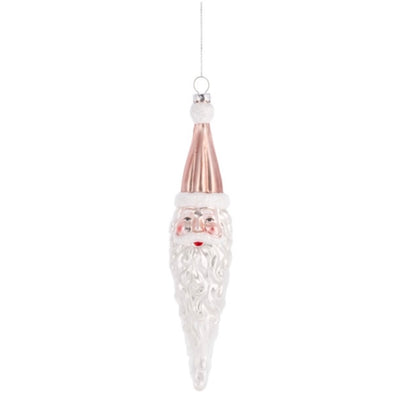 Santa Icicle Ornament
