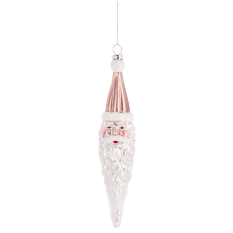 Santa Icicle Ornament