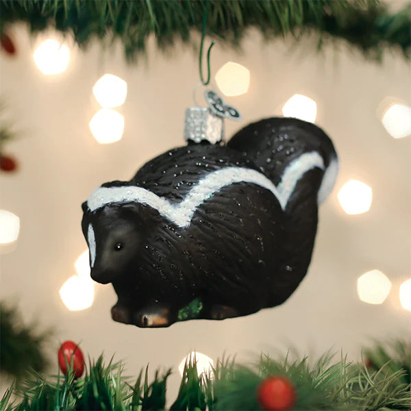 Old World Christmas Skunk Ornament  | Putti Christmas Decorations