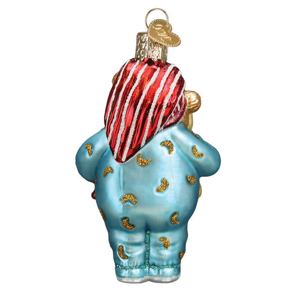 Old World Christmas Bedtime Teddy Bear  Ornament  | Putti Christmas Decorations
