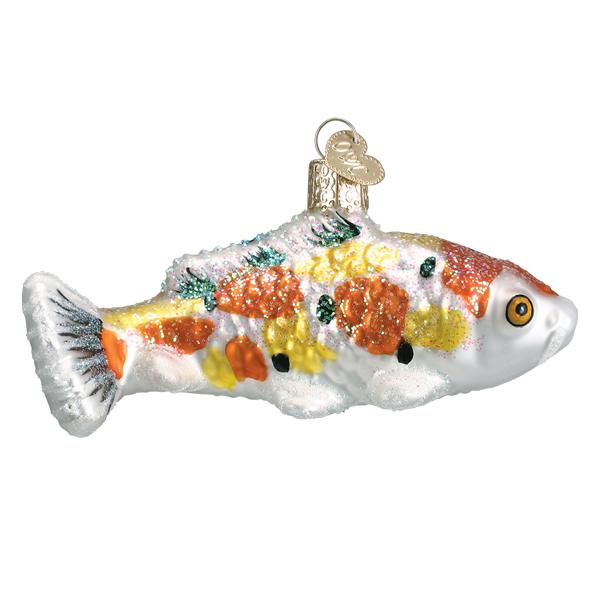 Old World Christmas Koi Yellow Spots Ornament