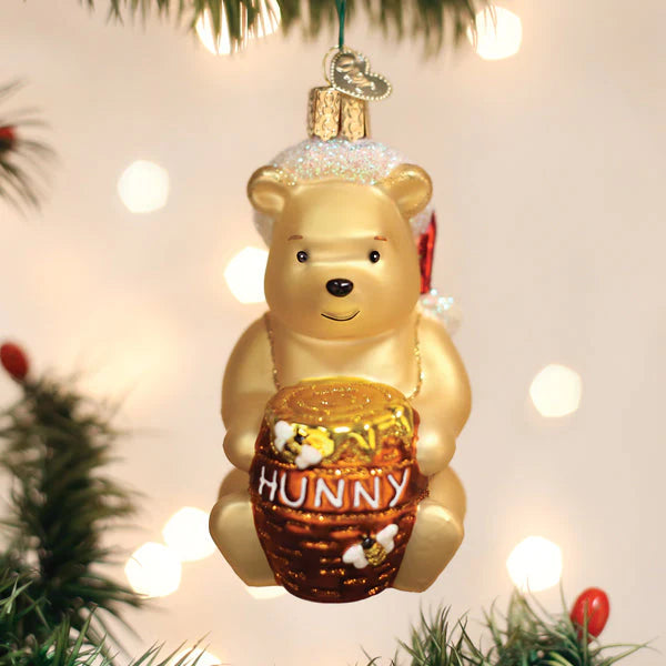 Old World Christmas Winnie the Pooh Glass Ornament