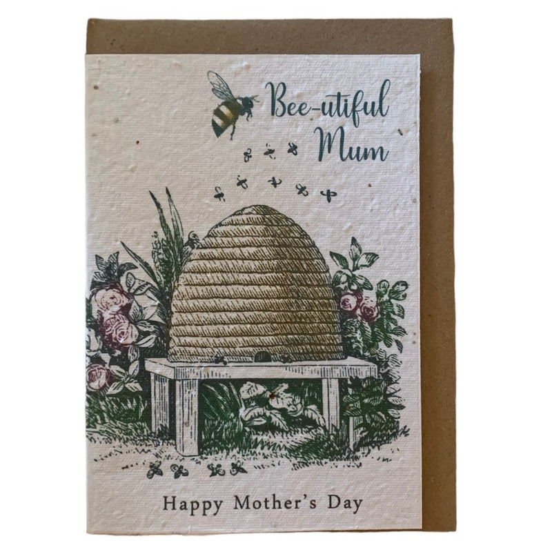 "Bee-utiful Mum" Mother's Day Seed Greeting Card