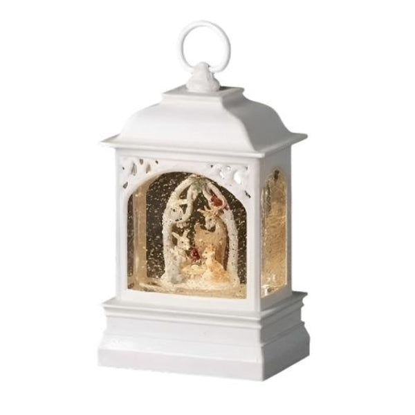 Woodland Pageant Lantern with Perpetual Snow | Putti Christmas