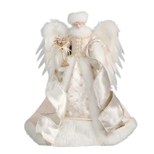 Champange Angel Tree Topper | Putti Christmas Decorations