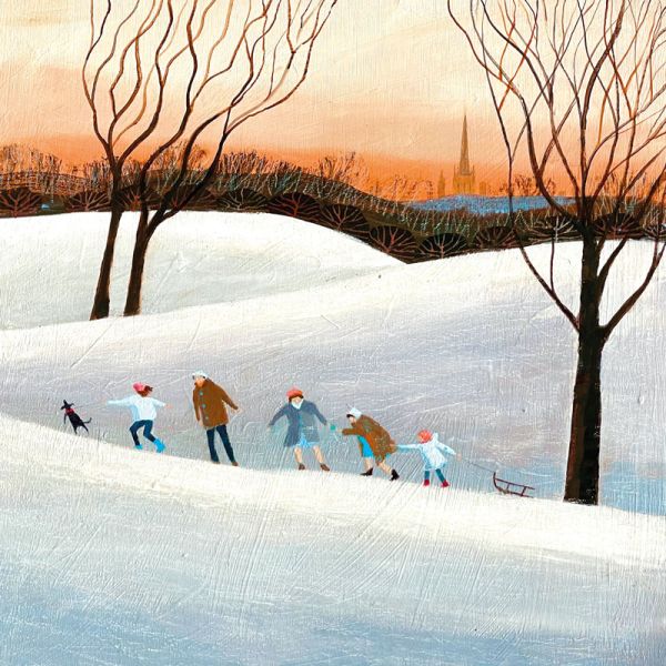 At Last Real Snow Greeting Card