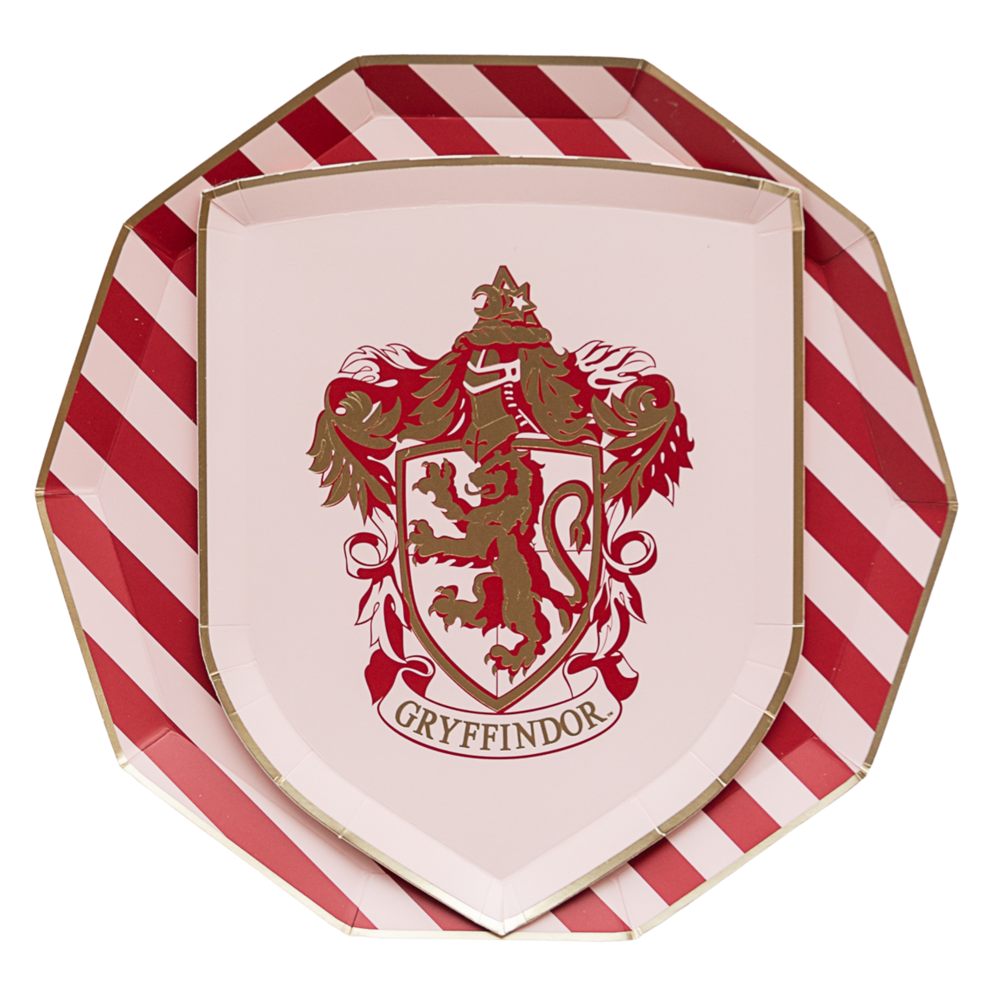 Bonjour Fête Harry Potter Gold House Pride Paper Plates - Small