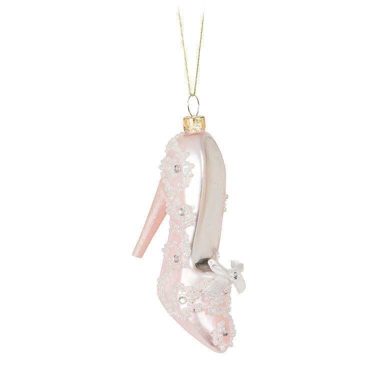 Pearl High Heel Ornament | Putti Christmas Canada