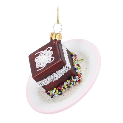 Petit Fours on Plate Glass Ornament