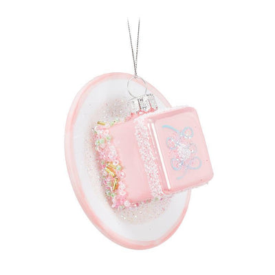 Petit Fours on Plate Glass Ornament