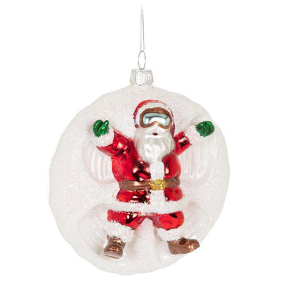 Santa Snow Angel Ornament | Putti Christmas Decorations