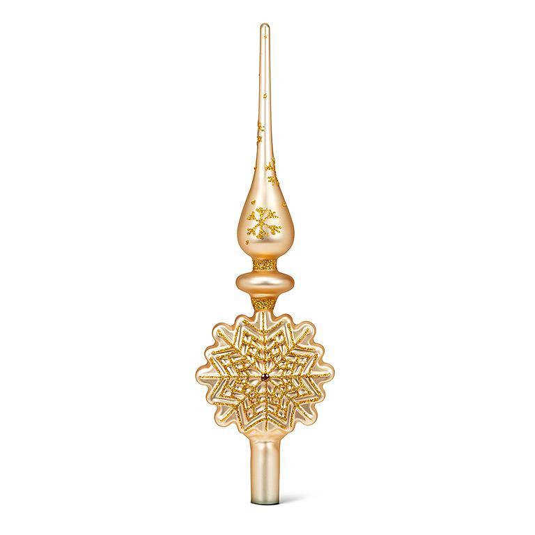 Gold Snowflake Tree Topper | Putti Christmas Celebrations
