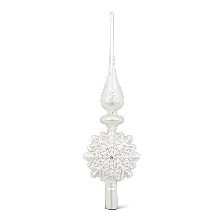 Silver Snowflake Tree Topper | Putti Christmas Celebrations