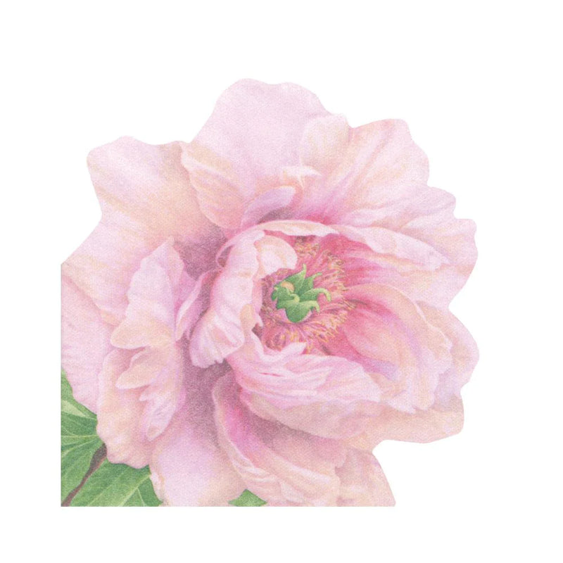 Blush Die-Cut Peonies Paper Linen Napkins | Putti Celebrations Canada