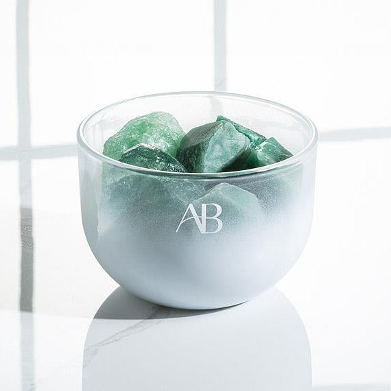 Aventurine Crystal Fragrance Bowl | Putti Fine Furnishings 