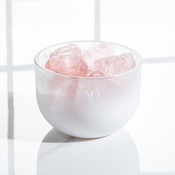 Rose Quartz Crystal Fragrance Bowl | Putti Fine Furnishings 