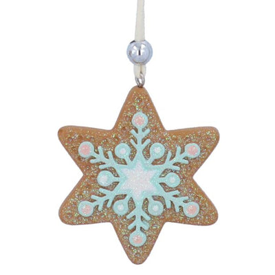 Pastel Gingerbread Star Ornament