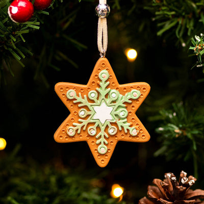 Pastel Gingerbread Star Ornament