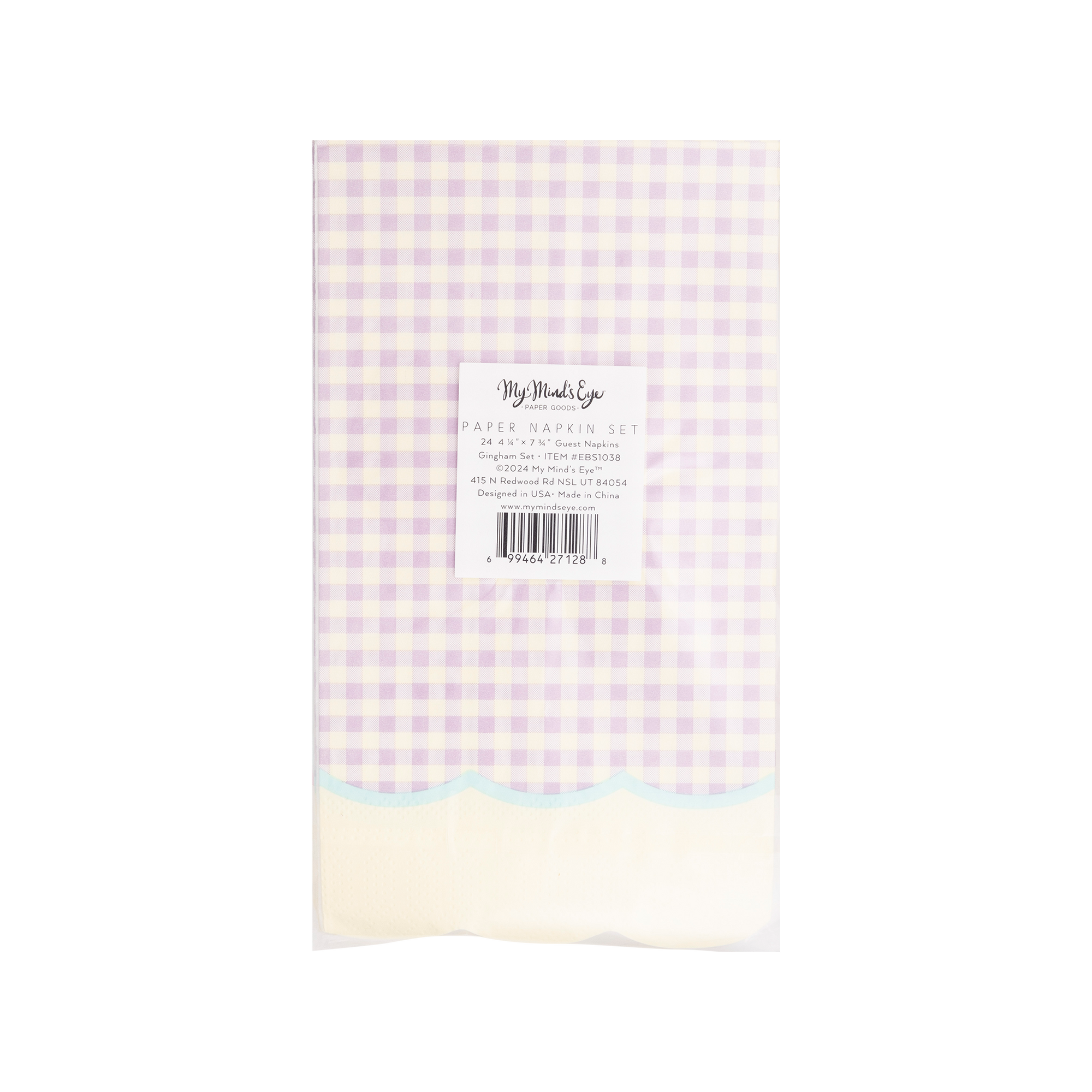 Pastel Gingham Napkin Set